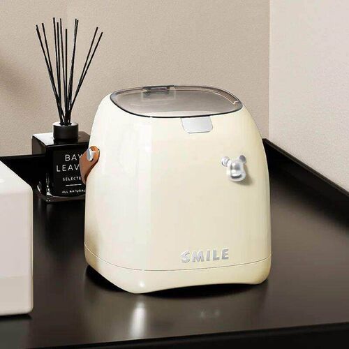 Beishan 2L Luxury Desktop Trash Can, Small Paper Basket With