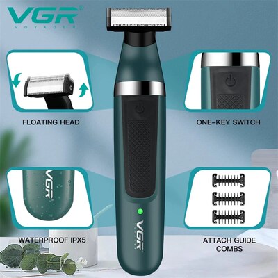 VGR Electric Shaver for Men Body Hair Trimmer Bikini Trimmer