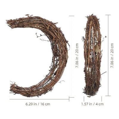2Pcs Rattan Vine Wreath DIY Frame for Garland Making Craft