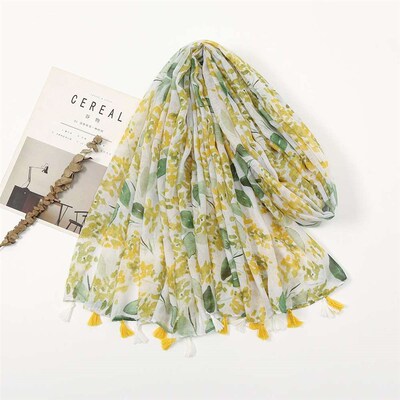 Small Fresh Bali Yarn Fruit Green Small Leaf Shawl Summer Tr