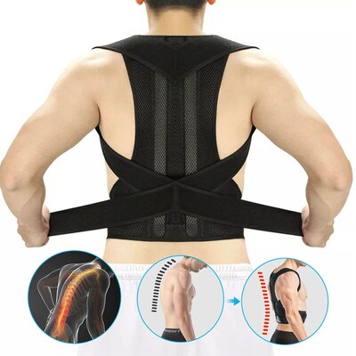 Back Posture Corrector Adult Back Support Shoulder Lumbar Br