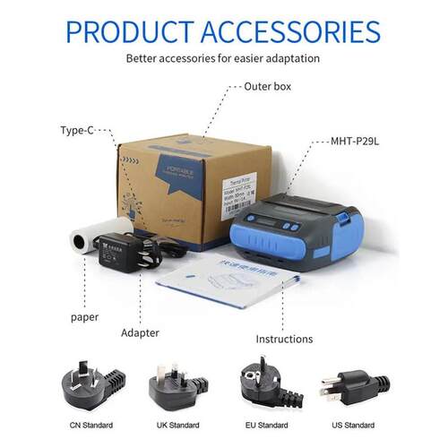 Milestone Wholesale HandHeld Thermal Printer Receipt Label P