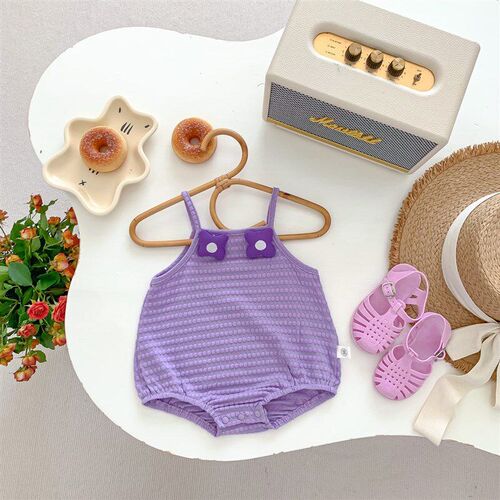 25 Baby Romper Summer Flower Straps Triangle Onesie Girl Bab