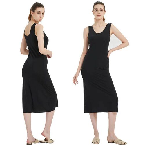 Plus Size Full Slips Dresses For Women Thin Seamless Ice Sil