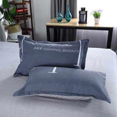2pc soft student bed pillowcase pollow case cover 枕套48x72
