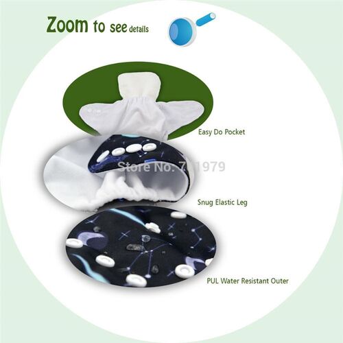New Arrival! Alvababy One Size Fits All Cloth Diaper Pocket