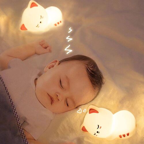 7 Colors Timer Kid Night Light Silicone Nightlight Baby Nurs