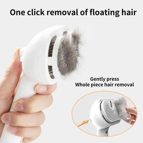 Dog Spray Hair Comb Pet Steam Massage Brush Safe Round Head