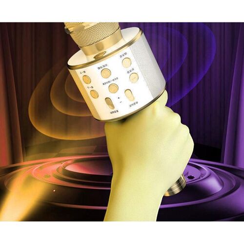 Wireless Karaoke Microphone Bluetooth Handheld Portable Spea
