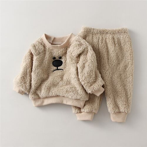 Winter Baby Boy Girl Clothing Sets Autumn Fleece Sweatshirt