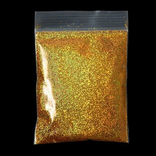 30g Holographic Laser Nail Glitter Powder Sparkly Gold Silve