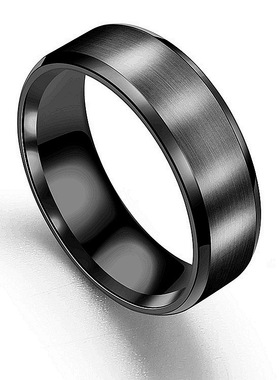 Fashion Charm Jewelry ring men stainless steel Black Rings