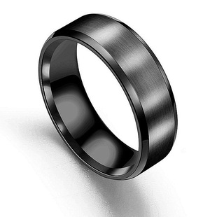ring Rings Fashion Jewelry steel Black stainless Charm men