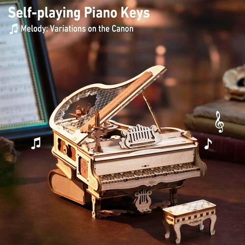 Robotime Rokr Magic Piano Mechanical Self-playing Music Box