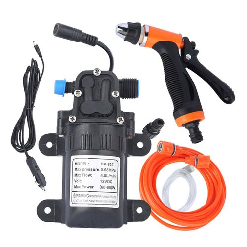 High Pressure Car Washing Machine Kit 12V Electric Pump + Wa