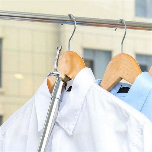Clothes Rail High Reach Poles Clothesline Long Curtain