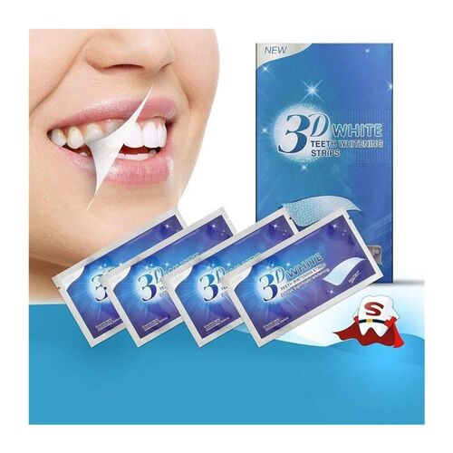 3D WHITE Teeth Whitening Stripes tooth Bleaching Tool 牙齿贴