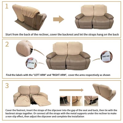 Recliner Slipvers Sofa vers Couch vers Recliner Chair ver No