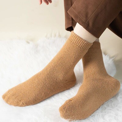 1pairs Winter Warm Thick Wool Womens Socks High Quality Str