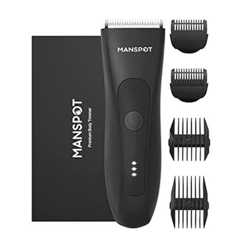MANSPOT Manscape Groin Hair Trimmer for Men, Electric Bal - 实物图