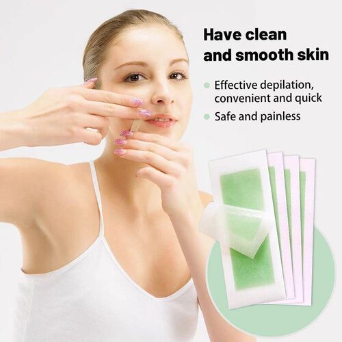 12/24Pcs Facial Lip Wax Strips For Face Chin Upper Lip Jaw