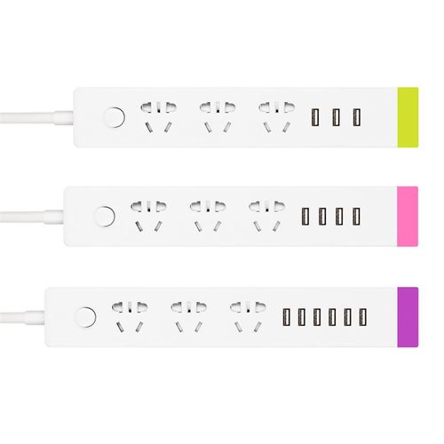 公正USB插座多口排插插板家用办公长线多功能宿舍充电拖接线板