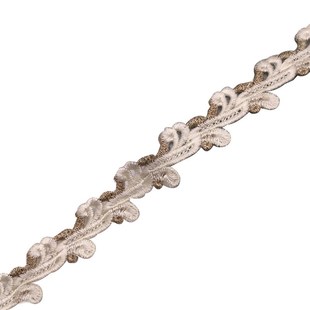 小蕾丝花边金线绣边镂空刺绣织带窗帘装 布艺花边 饰金丝编织拼接款