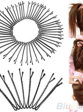 New 50pcs Metal Waved Hair Clips Bobby Salon Pins Grips Hair