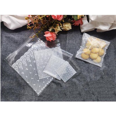 100pcs Plastic Transparent White lace Candy Cookie Gift Bag