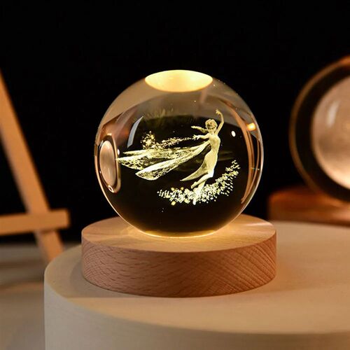 USB LED night light, Galaxy Crystal Ball lamp, 3D planet moo
