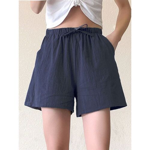 ITOOLIN Casual Linen Shorts Women Gym Workout Shorts Short P