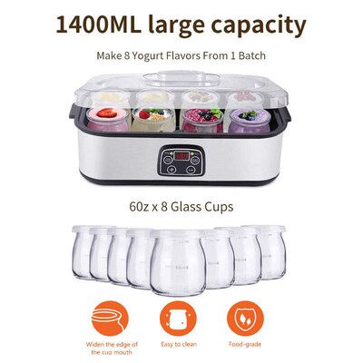 YOGURT MAKER Machine 冰淇淋酸奶机果酱布丁酸奶发酵机家用