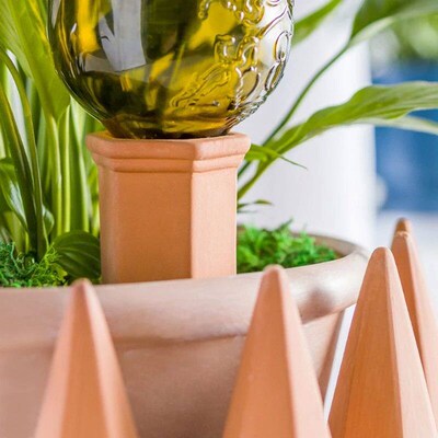 4 PCS Automatic Plant Dripper Terracotta Seepage Device Drip