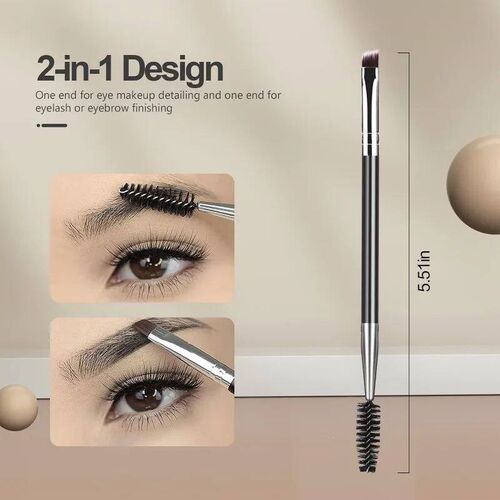 Eyebrow Brush Eyelash Separator Brow Comb & Lash Spoolie Pro