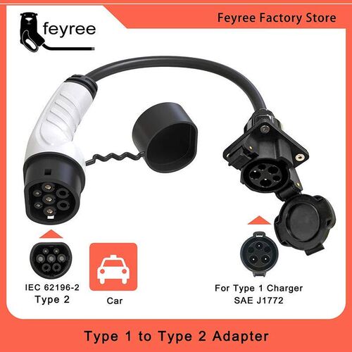 j1772 Socket Type 1 to Type 2 IEC62196-2 16A 32A EV Car Char