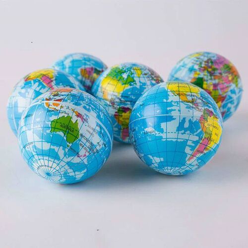 Creative World Map Foam Ball Planet Earth Squishy Toy Slow R