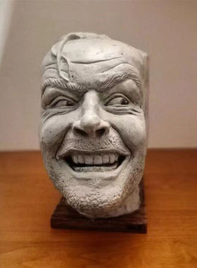 约翰尼雕塑树脂怀旧复古桌面的摆放装饰书架图书馆仿古工艺品摆件