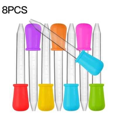 5ml Small Silicone Plastic Pipette Dropper Feeding Medicine