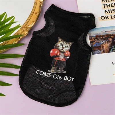 2023 Summer Breathable Cool Polyester Fibre Cat Costume