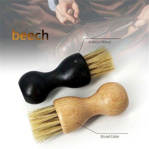 Mini Shoe Brush Easy To Clean Durable Beech Shoe Brush