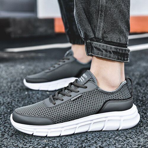 Summer Mens Large Size Breathable Hollow Casual Shoes Lightw