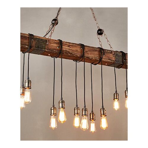 Loft wood industrial vintage pendant light for restaurant be