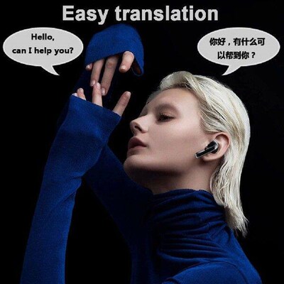144 Languages Translator Earbuds Smart Touch Screen Housing