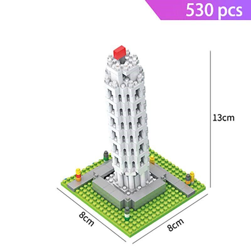 Micro Bricks Mini Architecture Sets Eiffel Tower Big Ben Rom