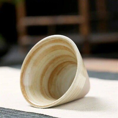 100ML Crude Pottery Funnel Coffee Cup With Base Japanese
