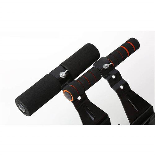 Door mounted sit up device, portable home exercise apparatus