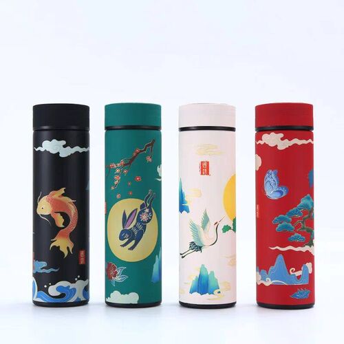 Creative National Water Bottle 304 Stainless Steel Intellige