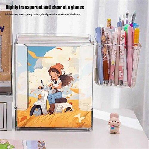 Small Bookshelf For Desk Clear Desktop Bookshelf