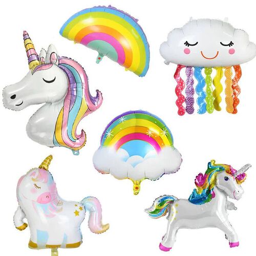 1 Set Unicorn Party Balloons Birthday Baloon Unicorn Decorat