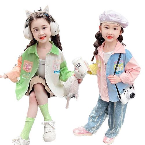Girls Shirts Spring Autumn 2025 Kids Long Sleeve Blouses Bab